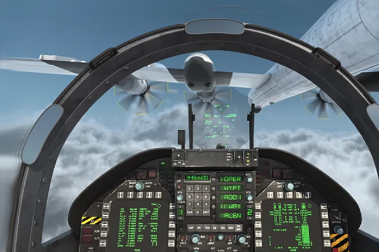 View from the pilot in the Screaming Eagles experience