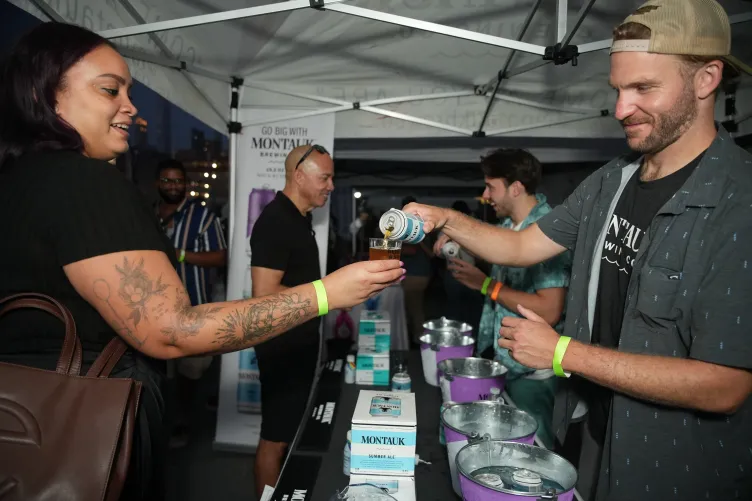 People enjoying Summer Tasting Fest on Pier 86 