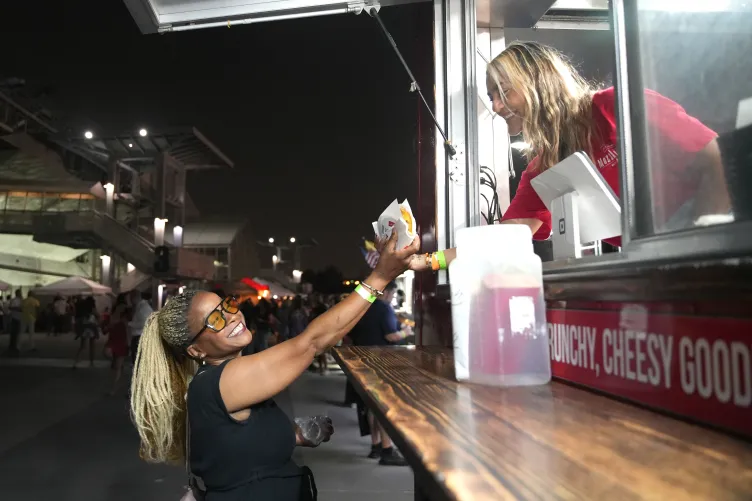 People enjoying Summer Tasting Fest on Pier 86 