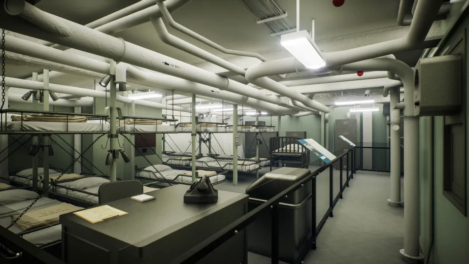 Renderings of Sick Bay Ward shops